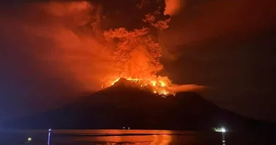 इंडोनेशिया के रुआंग पर्वत पर फटा ज्वालामुखी, 24 घंटे में हुए पांच धमाके; मंडरा रहा सुनामी का खतरा