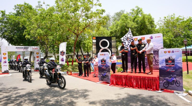 कुमाऊं क्वेस्ट: भारतीय सेना कमांडर सेंट्रल कमांड ने मोटरसाइकिल अभियान को हरी झंडी दिखाई