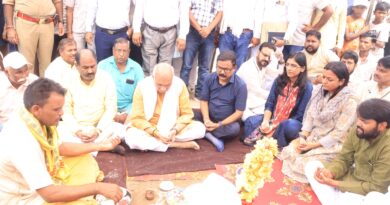 मा0 पशुधन एवं दुग्ध विकास मंत्री ने लीलौर झील के पुनरोद्धार कार्य का हवन पूजन कर किया शुभारम्भ