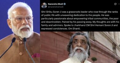 पीएम मोदी ने शिबू सोरेन के निधन पर जताया दु:ख, हेमंत सोरेन से की बात