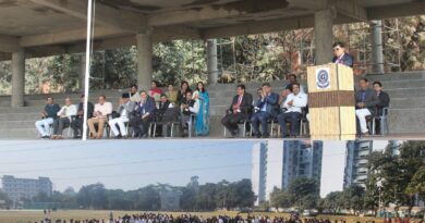 गोयल पवेलियन में 77वां गणतंत्र दिवस हर्षोल्लास के साथ मनाया गया