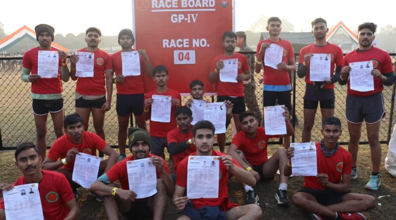 भारतीय सेना अग्निवीर भर्ती रैली – क्लर्क/स्टोरकीपर तकनीकी श्रेणी के लिए 874 अभ्यर्थियों ने हिस्सा लिया।