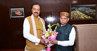 उप मुख्यमंत्री श्री केशव प्रसाद मौर्य जी ने हिमाचल प्रदेश के माननीय राज्यपाल श्री शिव प्रताप शुक्ल जी से शिष्टाचार भेंट