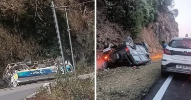 हिमाचल के सिरमौर में दो बड़े हादसे; चरानीघाट में पलटा पेट्रोल टैंकर, चरावग में दुर्घटनाग्रस्त हुई बोलेरो