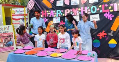 फुलवारी पब्लिक स्कूल में रंगों की बहार, उत्साह और उमंग के साथ मनाई गई होली