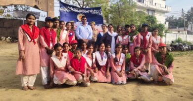 गोण्डा के सरस्वती देवी नारी ज्ञानस्थली कॉलेज में एनएसएस का पांचवां दिन, योग, जल संरक्षण रैली और साइबर अपराध पर जागरूकता कार्यक्रम आयोजित