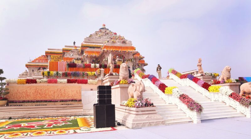 राम मंदिर में नवसंवत्सर उत्सव के 7दिवसीय अनुष्ठान शुरू