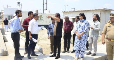 जिलाधिकारी ने बहेड़ी में निर्माणाधीन मेगा फूड पार्क का किया निरीक्षण, निर्माण कार्यों का लिया जायजा