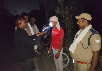 गोण्डा में चला सघन चेकिंग अभियान, ब्रीथ एनालाइजर से जांच में 7 वाहनों का चालान