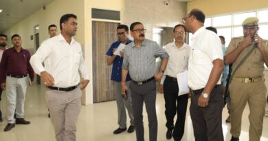 जिलाधिकारी ने नवीन फॉरेंसिक साइंस लैब भवन का किया निरीक्षण और सुरक्षा व्यवस्थाओं का लिया जायजा