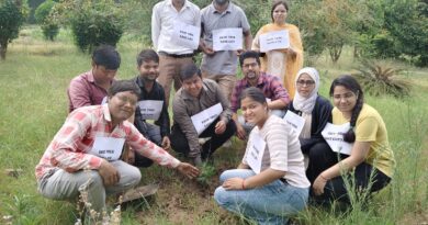 अंतर्राष्ट्रीय पर्यावरण दिवस के अवसर पर रुहेलखण्ड विश्वविद्यालय के बोटैनिकल गार्डन में वृक्षारोपण