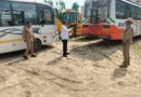 परिवहन विभाग की संयुक्त टीम का अभियान जारी, नियमों के उल्लंघन पर 2 बसें सीज एवं 2 का हुआ चालान