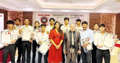 ‘नेशनल ताइक्वांडो प्लेयर अवॉर्ड’ से सम्मानित हुए नौ खिलाड़ी, जिले का नाम किया रोशन