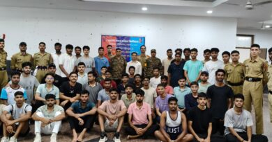 बीबीएयू में एनसीसी बॉयज कैडेट्स का चयन, दौड़ और शारीरिक परीक्षण के बाद हुई लिखित परीक्षा