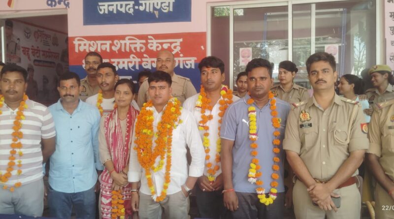 उमरी बेगमगंज थाने में विदाई समारोह, स्थानांतरित पुलिसकर्मियों को भावभीनी विदाई