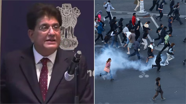 यूरोप में प्रदर्शनों पर पीयूष गोयल का तंज, बोले- भारतीय सड़कों पर उतरकर अशांति नहीं फैलाते